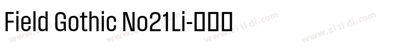 Field Gothic No21Li字体转换